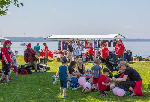 Celebrating Canada Day during FunFest 2019: Vendors at FunFest 2019